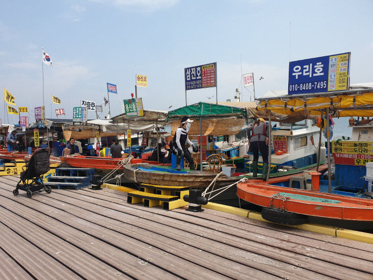 삼길포항 선상